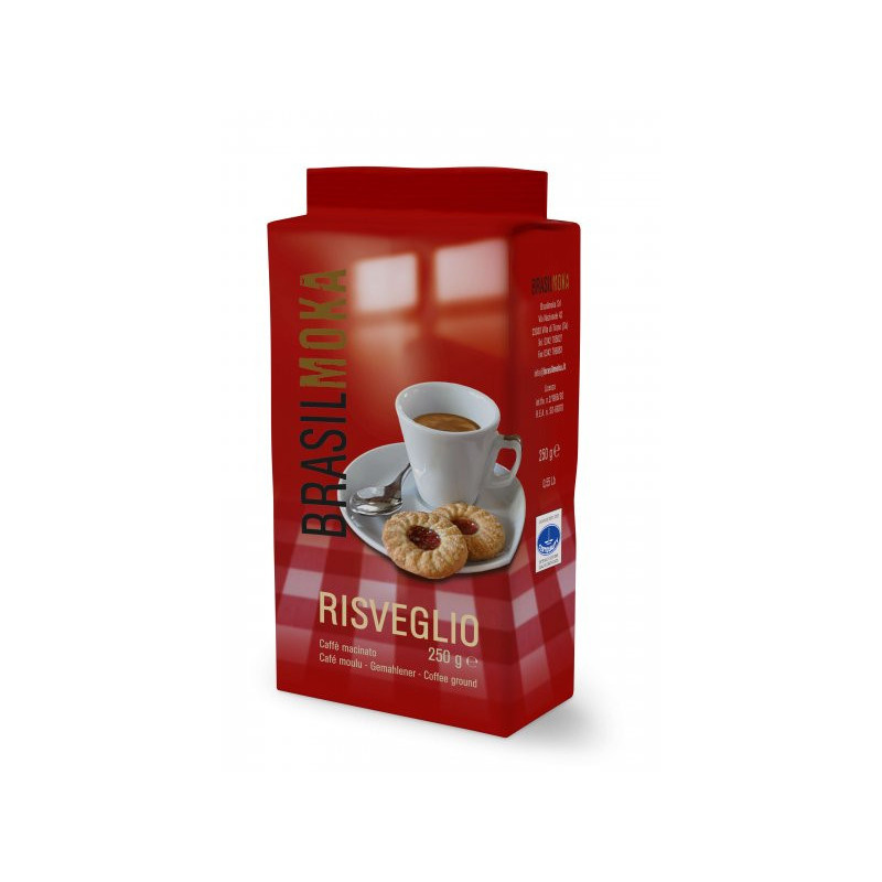 Cafea macinata Risveglio, Brasilmoka, 250g
